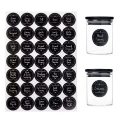 Daisy Black Custom Pantry & Spice Labels -Pretty Little Designs 02 12 PrettyLittleDesigns merge12