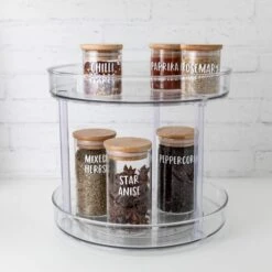 Clearly Organised 2 Tier Lazy Susan 9 Clearly Organised 2 Tier Lazy Susan -Pretty Little Designs 06 03PrettyLittleDesigns 0487