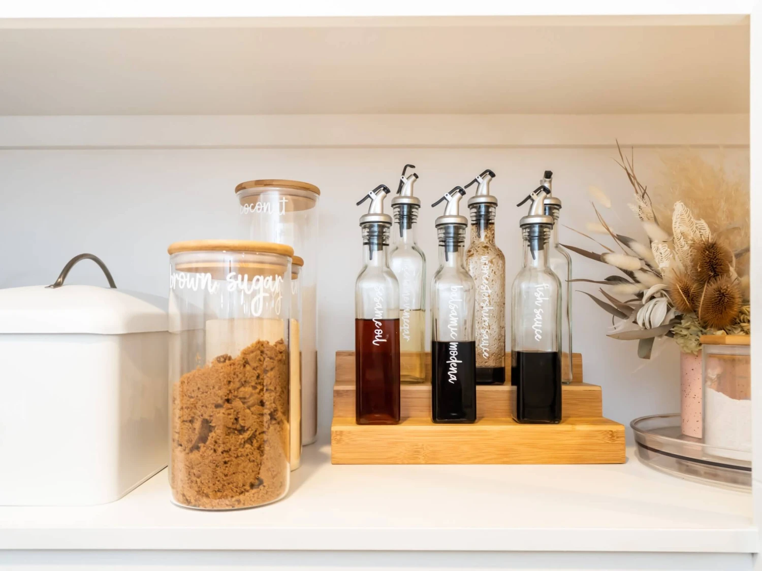 Bamboo 3 Tier Spice Rack Shelf Organiser 7 Bamboo 3 Tier Spice Rack Shelf Organiser - Image 5