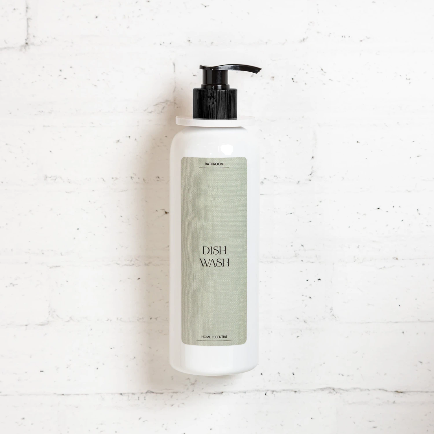 Acrylic Wall-Mounted Pump Bottle Holder 2 Acrylic Wall-Mounted Pump Bottle Holder