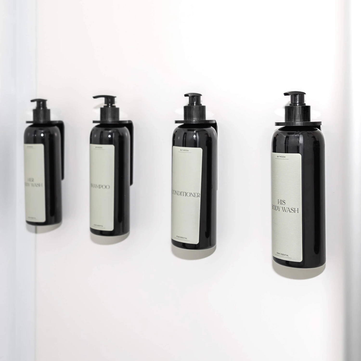 Acrylic Wall-Mounted Pump Bottle Holder 3 Acrylic Wall-Mounted Pump Bottle Holder - Image 2