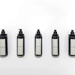 Acrylic Wall-Mounted Pump Bottle Holder 16 Acrylic Wall-Mounted Pump Bottle Holder -Pretty Little Designs 0B7A4771 1