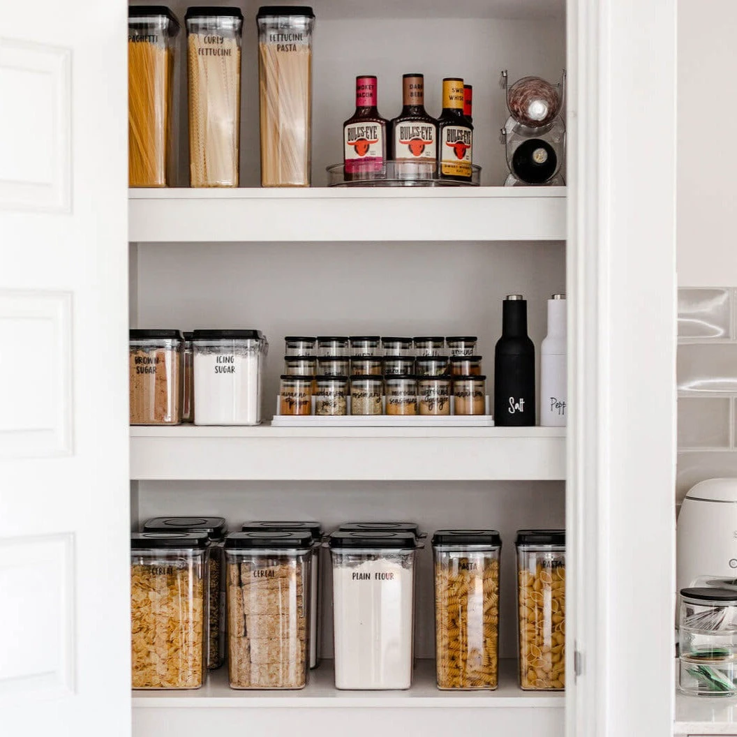 Black Push Top Pantry Container - 1.5L 8 Black Push Top Pantry Container - 1.5L - Image 6