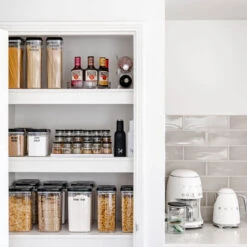 Black Push Top Pantry Container - 1.5L 15 Black Push Top Pantry Container - 1.5L -Pretty Little Designs 115A0996