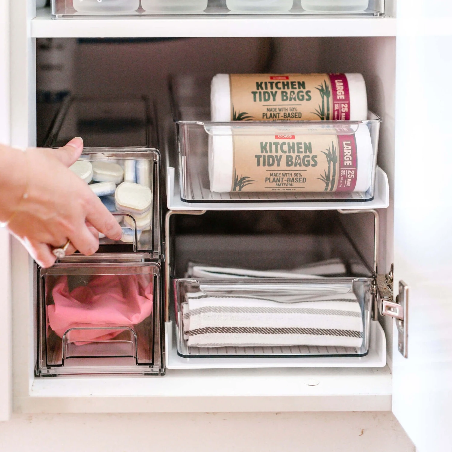 Double Layer Under Sink Drawer Organiser 6 Double Layer Under Sink Drawer Organiser - Image 4