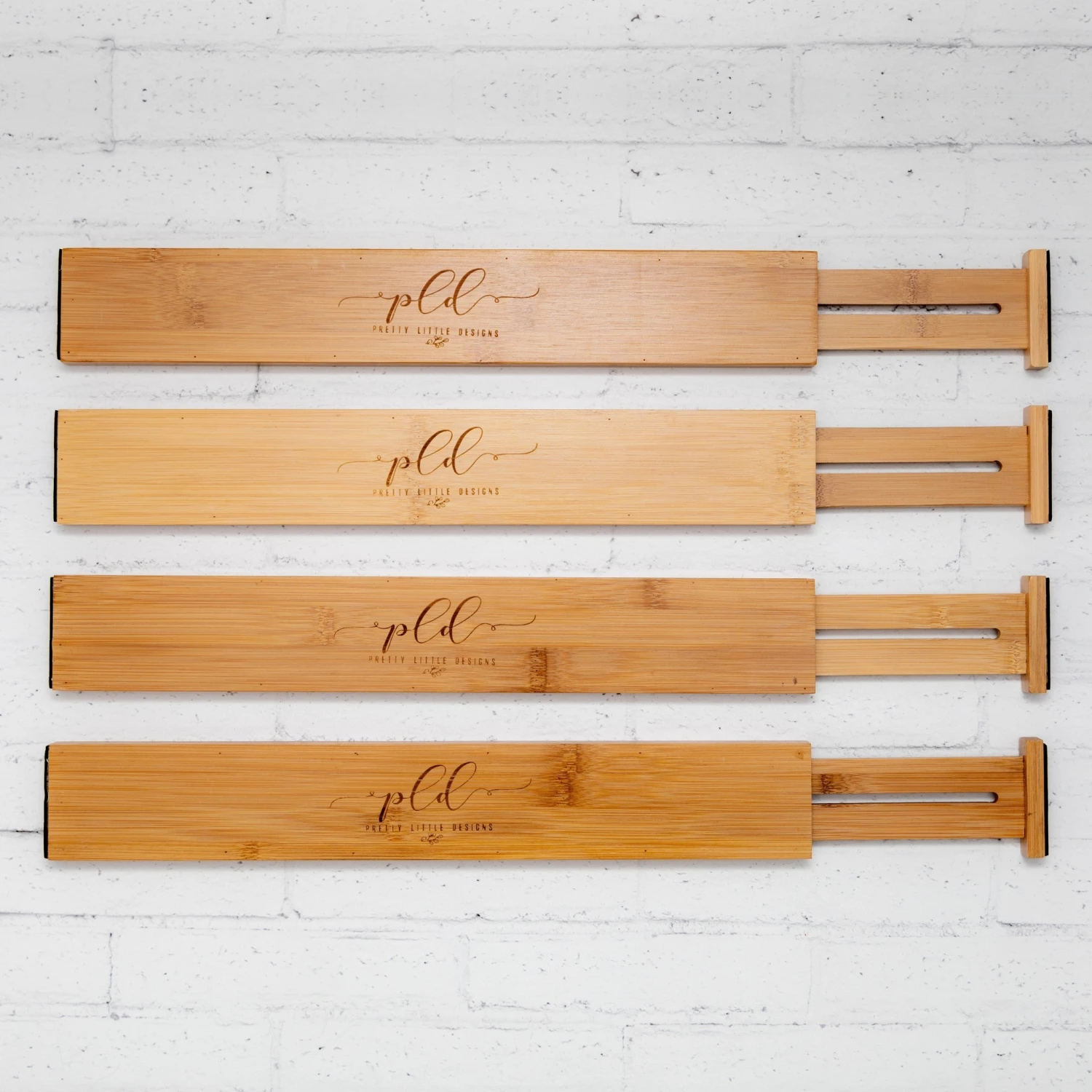 Expandable Bamboo Drawer Organiser - Set Of 4 2 Expandable Bamboo Drawer Organiser - Set Of 4