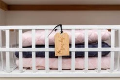 White Large Storage Basket With Wooden Handle 16 White Large Storage Basket With Wooden Handle -Pretty Little Designs 12 11 PrettyLittleDesigns 063