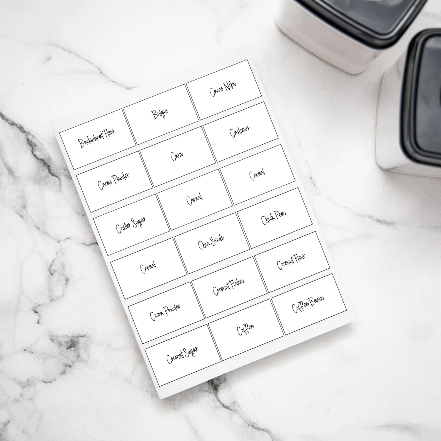 Lily Pantry Label Pack - White 7 Lily Pantry Label Pack - White - Image 5