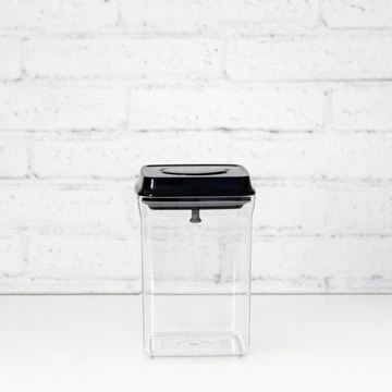 Black Push Top Pantry Container - 900ml 3 Black Push Top Pantry Container - 900ml