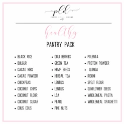 Healthy Everyday EssentialPantry Label Pack