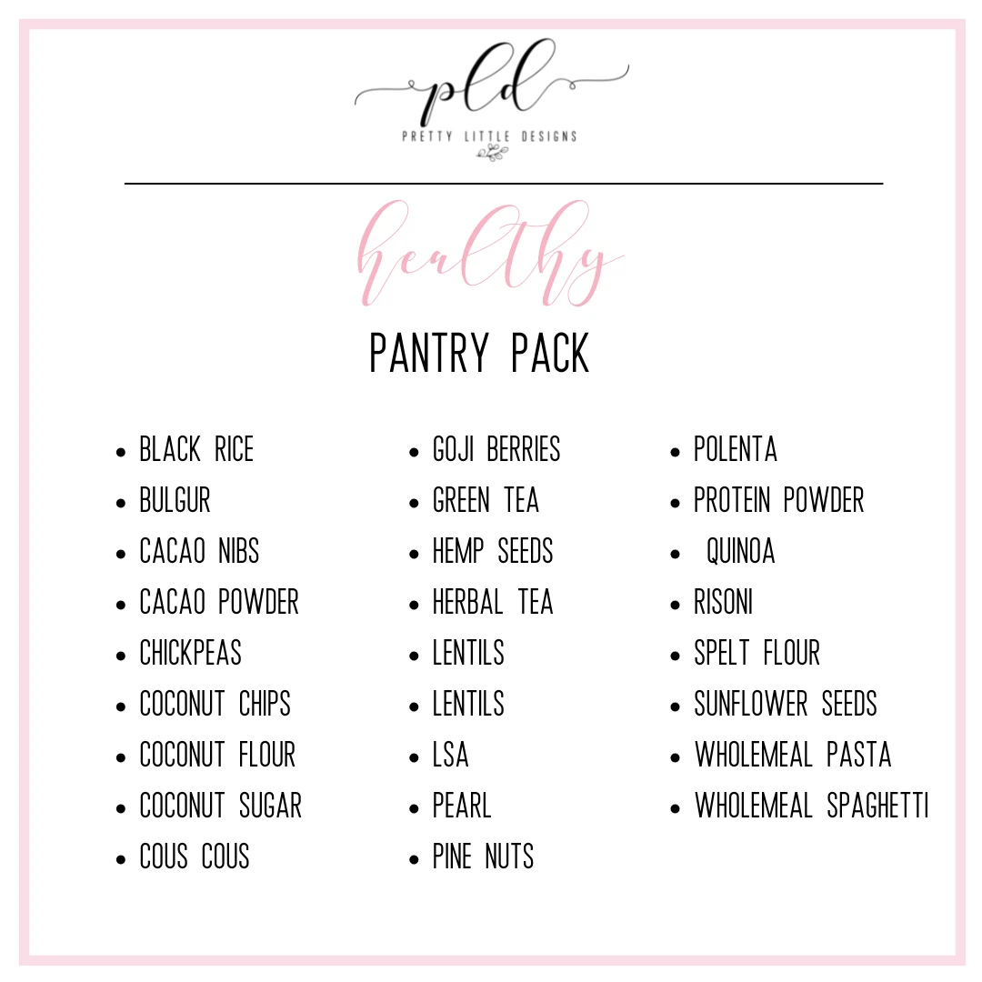 Healthy Everyday EssentialPantry Label Pack 3 Healthy Everyday EssentialPantry Label Pack