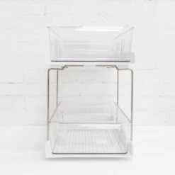 Double Layer Under Sink Drawer Organiser 20 Double Layer Under Sink Drawer Organiser -Pretty Little Designs 3S9A0368