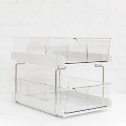 Double Layer Under Sink Drawer Organiser 25 Double Layer Under Sink Drawer Organiser -Pretty Little Designs 3S9A0371