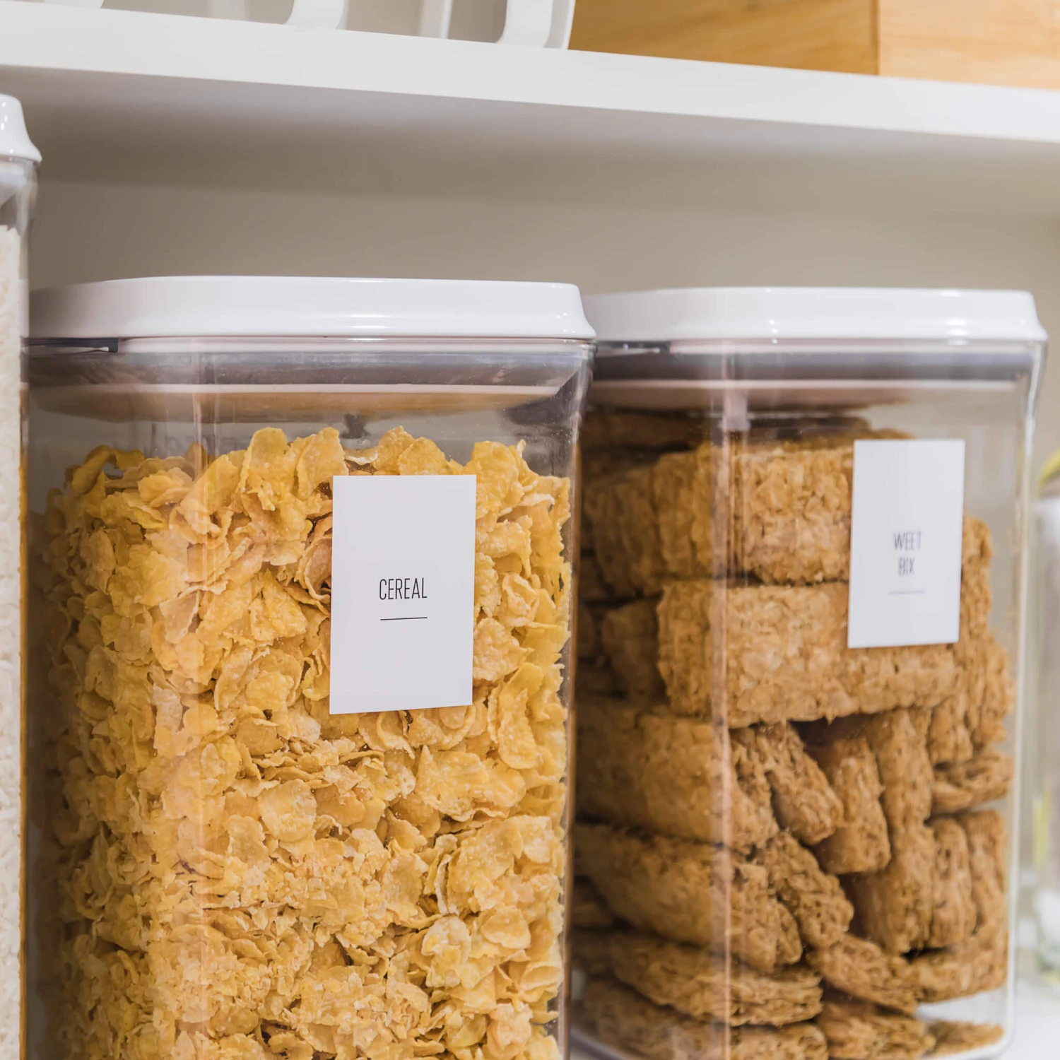 White Modern Minimalist Peel & Stick Pantry Labels 7 White Modern Minimalist Peel & Stick Pantry Labels - Image 5