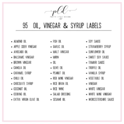 Modern Minimalist Oil, Vinegar & Syrup Labels - 36 Stickers 12 Modern Minimalist Oil, Vinegar & Syrup Labels - 36 Stickers -Pretty Little Designs 3 40a191fa 6066 40d1 959b bd879ba68351