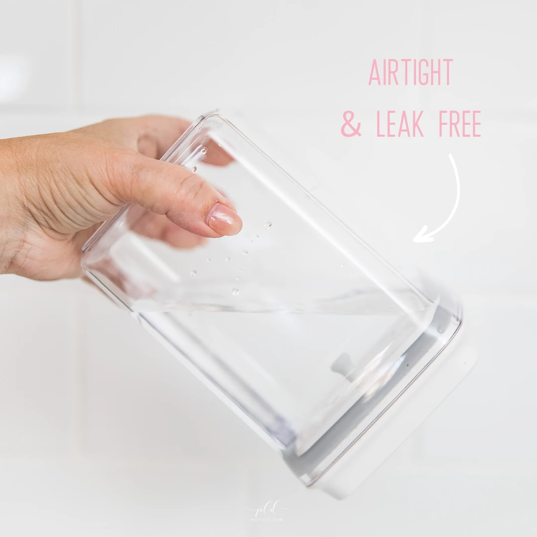 25 Pack - Black Push Top Pantry Container Set & Labels (or Without) 5 25 Pack - Black Push Top Pantry Container Set & Labels (or Without) - Image 3