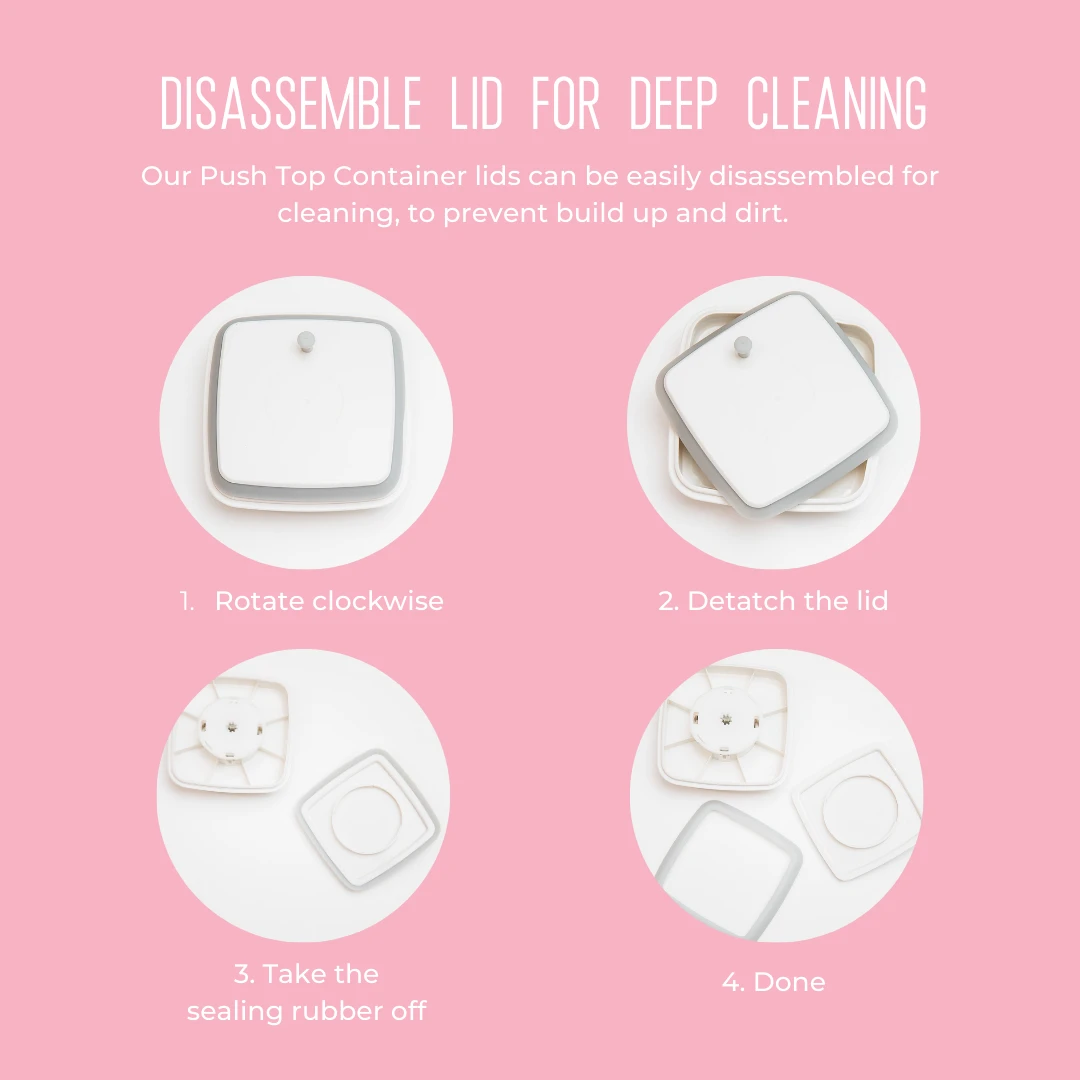 25 Pack - Black Push Top Pantry Container Set & Labels (or Without) 6 25 Pack - Black Push Top Pantry Container Set & Labels (or Without) - Image 4