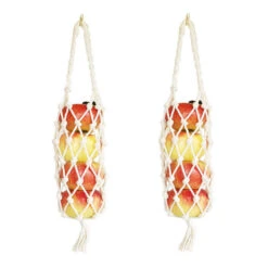 Macrame Hammock Fruit Basket 12 Macrame Hammock Fruit Basket -Pretty Little Designs CaravanMacrameHammockFruitBasket