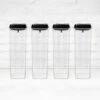Black Cereal Bundle 4 X 3.2L Airtight Push-Top Containers 1 Black Cereal Bundle 4 X 3.2L Airtight Push-Top Containers -Pretty Little Designs Cereal Container Bundle