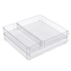 Pretty Little Designs 15 Pretty Little Designs -Pretty Little Designs Crystal Fridge Storage Tray Set 3PC