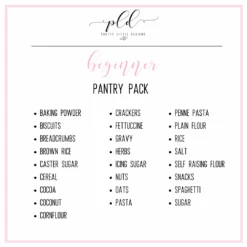 Beginner Pantry Everyday Essential Label Pack