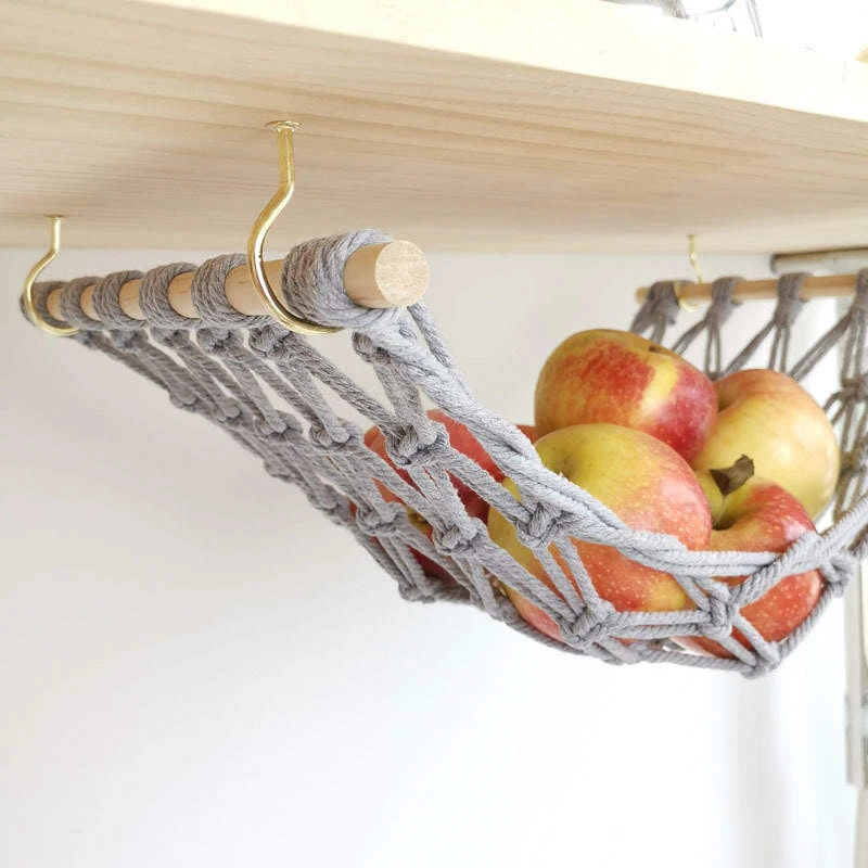 Macrame Hammock Fruit Basket 3 Macrame Hammock Fruit Basket