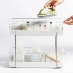 Double Layer Under Sink Drawer Organiser 22 Double Layer Under Sink Drawer Organiser -Pretty Little Designs IMG 6753