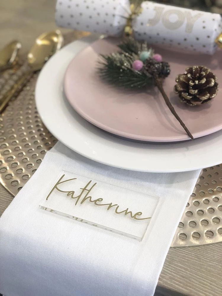 Personalised Acrylic Name Place Cards 7 Personalised Acrylic Name Place Cards - Image 5