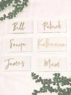 Personalised Acrylic Name Place Cards 22 Personalised Acrylic Name Place Cards -Pretty Little Designs IMG 7172