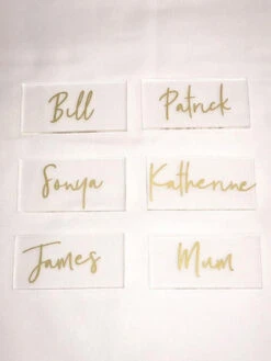 Personalised Acrylic Name Place Cards 20 Personalised Acrylic Name Place Cards -Pretty Little Designs IMG 7175