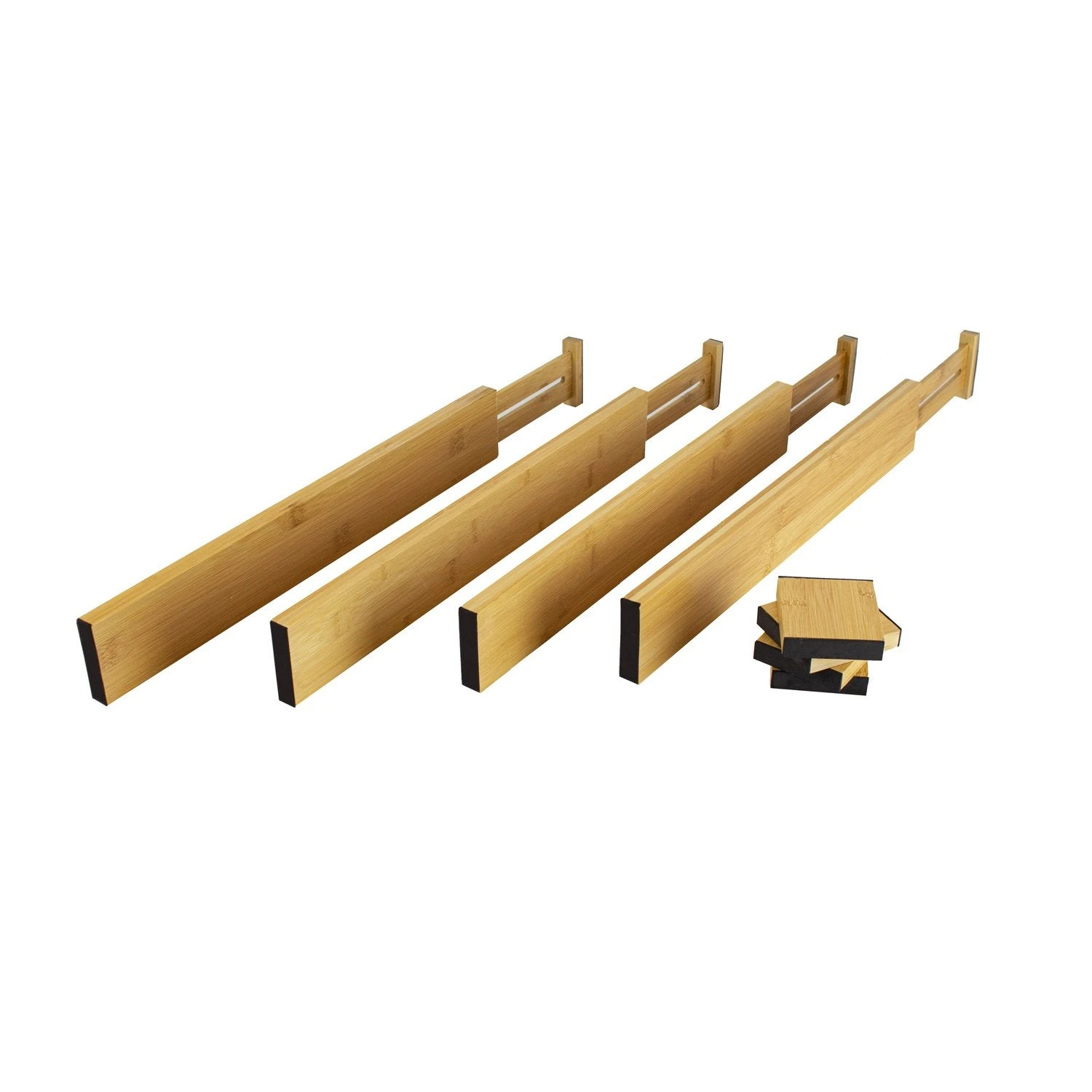 Expandable Bamboo Drawer Organiser - Set Of 4 3 Expandable Bamboo Drawer Organiser - Set Of 4 - Image 2