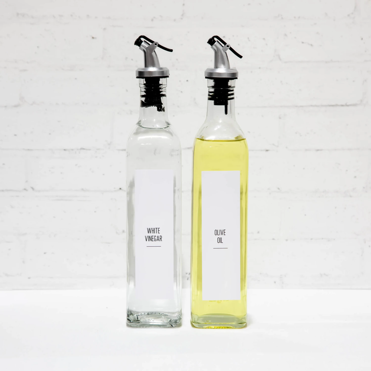 Custom Modern Minimalist Vinegar Labels 3 Custom Modern Minimalist Vinegar Labels