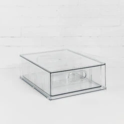 Crystal Storage Drawer With Divider | Large 10 Crystal Storage Drawer With Divider | Large -Pretty Little Designs Modular Storage Drawer