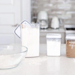 White Push Top Pantry Container - 4L 17 White Push Top Pantry Container - 4L -Pretty Little Designs Pretty Little Designs Push top Airtight container