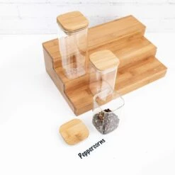 Bamboo 3 Tier Spice Rack Shelf Organiser 15 Bamboo 3 Tier Spice Rack Shelf Organiser -Pretty Little Designs PrettyLittleDesigns 0165