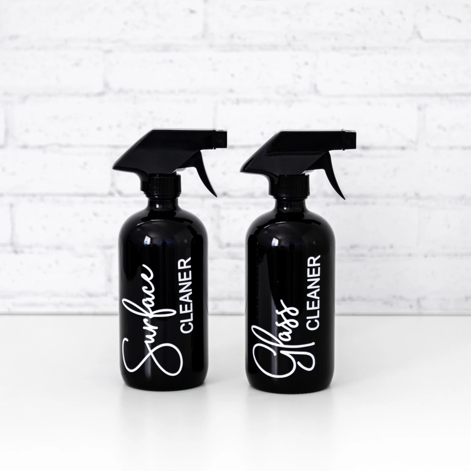 Black Glass Refillable Spray Bottles 500ml 5 Black Glass Refillable Spray Bottles 500ml - Image 3