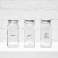 Lily Herb & Spice Label Pack - Clear 10 Lily Herb & Spice Label Pack - Clear -Pretty Little Designs PrettyLittleDesigns 5281