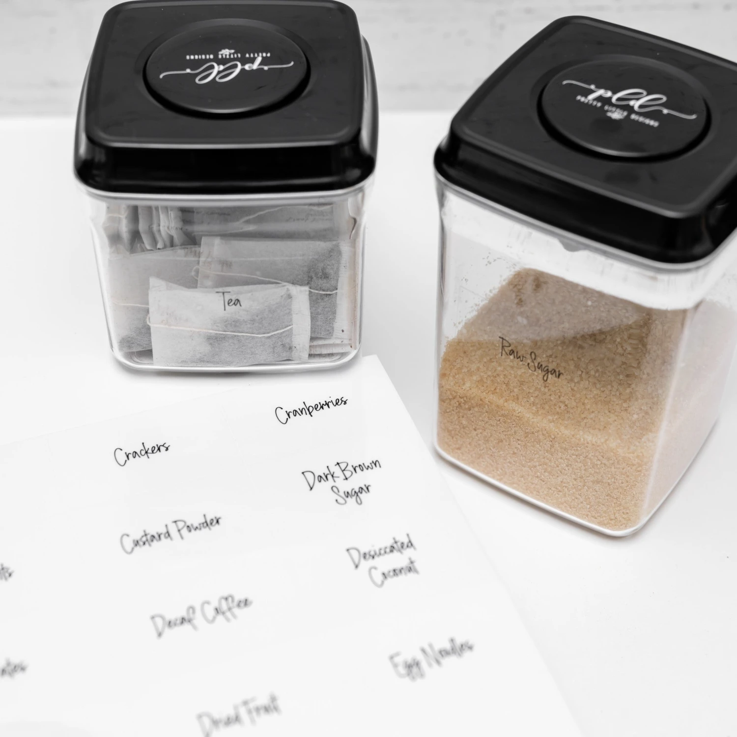 Lily Pantry Label Pack - Clear 3 Lily Pantry Label Pack - Clear