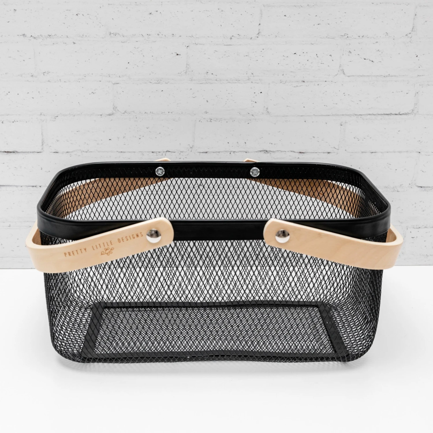 Large Black Neatly Wired Storage Basket 4 Large Black Neatly Wired Storage Basket - Image 2