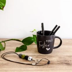 Personalised Mug Name Label - Heart