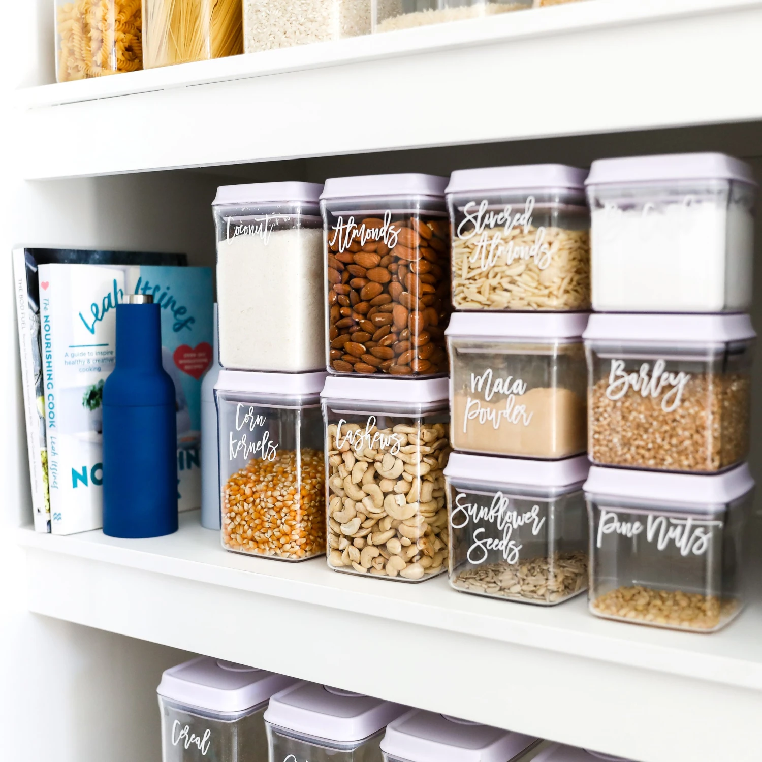 5 Pack - White Push Top Pantry Container 7 5 Pack - White Push Top Pantry Container - Image 5