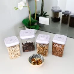 White Push Top Pantry Container - 1.5L 15 White Push Top Pantry Container - 1.5L -Pretty Little Designs PrettyLittleDesigns 8172 web