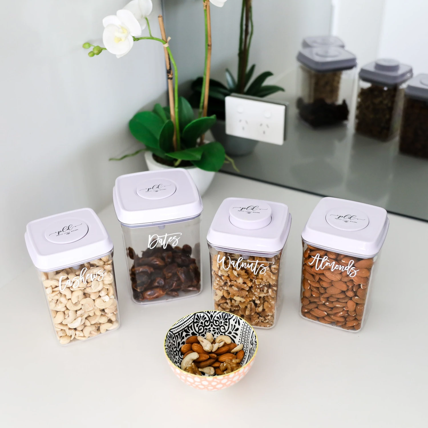 White Push Top Pantry Container - 1.5L 9 White Push Top Pantry Container - 1.5L - Image 7