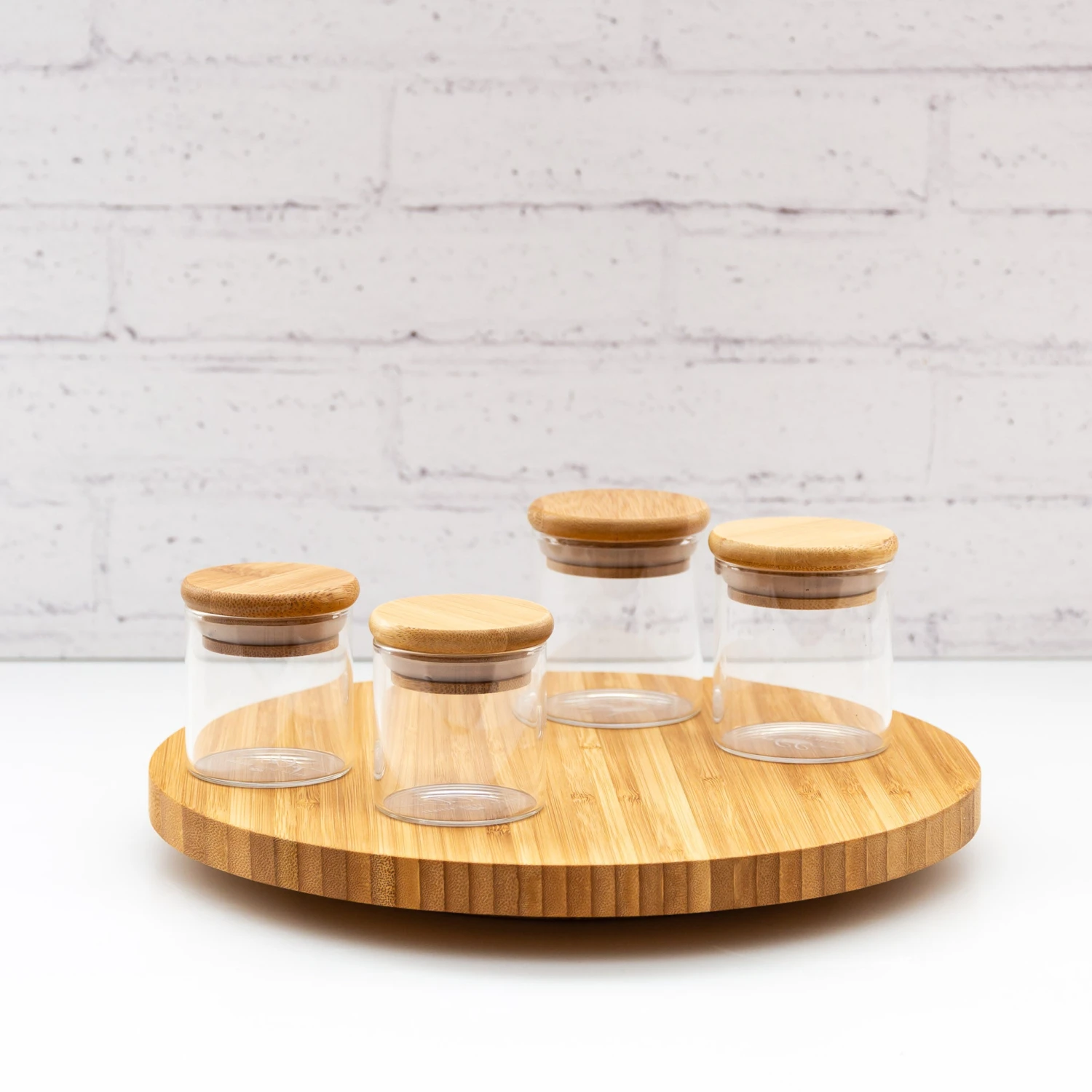 Bamboo & Glass Spice Jars | 36 Pcs Set 4 Bamboo & Glass Spice Jars | 36 Pcs Set - Image 2