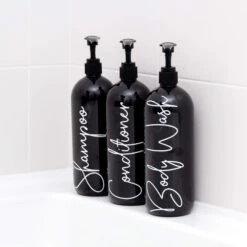 Tulip Bathroom Bottles, Pump & Label - Perfect For Shampoo, Conditioner Etc 16 Tulip Bathroom Bottles, Pump & Label - Perfect For Shampoo, Conditioner Etc -Pretty Little Designs PrettyLittleDesigns web 0127