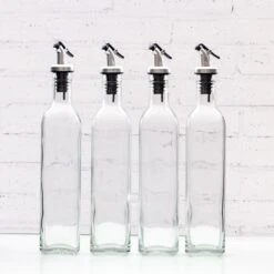 Oil & Vinegar Glass Bottle With Pourer 250ml & 750ml -Pretty Little Designs PrettyLittleDesigns web 0163 209ba834 7109 4e26 bf4a fe7a122eb4ed