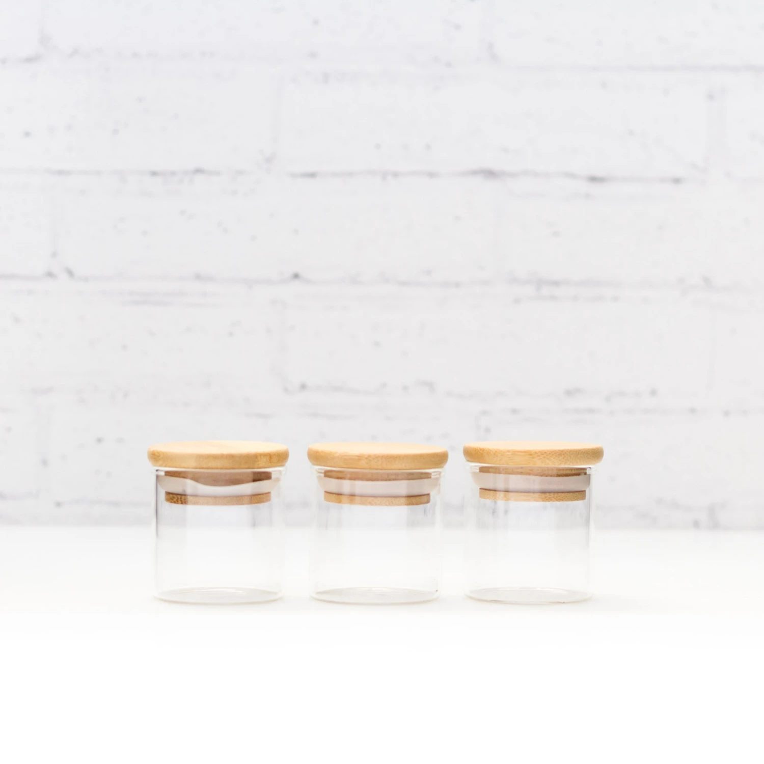 Bamboo & Glass Spice Jars | 36 Pcs Set 5 Bamboo & Glass Spice Jars | 36 Pcs Set - Image 3