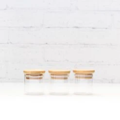 Bamboo & Glass Spice Jars | 100ml Sets 10 Bamboo & Glass Spice Jars | 100ml Sets -Pretty Little Designs PrettyLittleDesigns web 7900