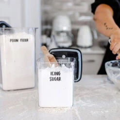 Black Push Top Pantry Container - 1.5L 13 Black Push Top Pantry Container - 1.5L -Pretty Little Designs Pretty Little Designs Flour Container 0504badd 5358 438e 9d00 b2a571c4c85d