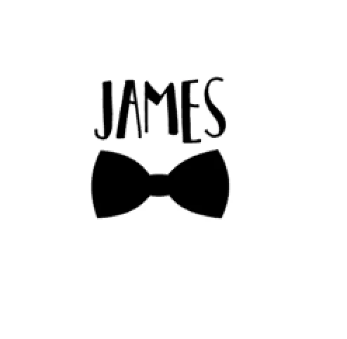Personalised Name With Bow Tie 4 Personalised Name With Bow Tie - Image 2